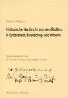 Buchcover Historische Nachricht von den Stallern in Eyderstedt, Everschop und Utholm