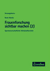 Buchcover Frauenforschung sichtbar machen. Sportwissenschaftliche Werkstattberichte