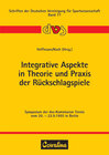 Buchcover Integrative Aspekte in Theorie und Praxis der Rückschlagspiele