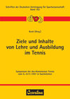 Buchcover Ziele und Inhalte von Lehre und Ausbildung im Tennis