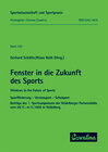 Buchcover Fenster in die Zukunft des Sports /Windows to the Future of Sports