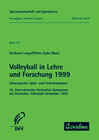 Buchcover Volleyball in Lehre und Forschung