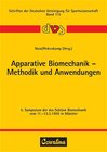 Buchcover Apparative Biomechanik - Methodik und Anwendungen