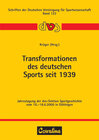 Buchcover Transformationen des deutschen Sports seit 1939
