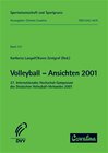 Buchcover Volleyball - Ansichten 2001