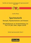 Buchcover Sportmotorik - Konzepte, Repräsentationen und Visionen