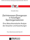 Buchcover Ziel-Interessen-Divergenzen in freiwilligen Sportorganisationen