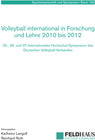 Buchcover Volleyball international in Forschung und Lehre 2010 bis 2012