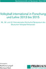 Buchcover Volleyball international in Forschung und Lehre 2013 bis 2015