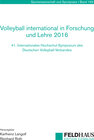 Buchcover Volleyball international in Forschung und Lehre 2016