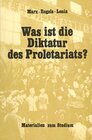 Buchcover Was ist die Diktatur des Proletariats?