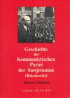 Buchcover Geschichte der Kommunistischen Partei der Sowjetunion (Bolschewiki)