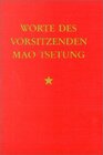 Buchcover Worte des Vorsitzenden Mao Tsetung