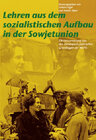 Buchcover Lehren aus dem sozialistischen Aufbau in der Sowjetunion