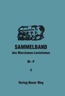 Buchcover Sammelband des Marxismus-Leninismus