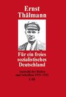 Buchcover Für ein freies sozialistisches Deutschland