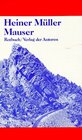 Buchcover Mauser