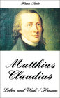 Buchcover Matthias Claudius - Leben und Werk