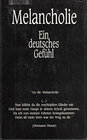 Buchcover Melancholie