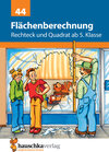 Buchcover Flächenberechnung - Umfang und Fläche von Rechteck und Quadrat ab 5. Klasse, A5-Heft