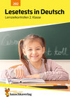 Buchcover Übungsheft mit Lesetests in Deutsch 2. Klasse