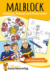 Buchcover Malbuch ab 4 Jahre für Junge und Mädchen - Feuerwehr