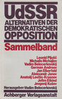 Buchcover UdSSR Alternativen der demokratischen Opposition