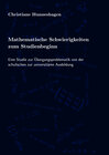 Buchcover Mathematische Schwierigkeiten zum Studienbeginn