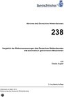 Buchcover Vergleich der Referenzmessungen des Deutschen Wetterdienstes mit automatisch gewonnenen Messwerten