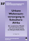 Buchcover Urbane Wohnraumversorgung in Subsahara-Afrika