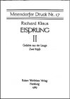 Buchcover Eisprung. Gedichte aus der Lauge / Eisprung II