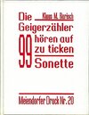 Buchcover Die Geigerzähler hören auf zu ticken