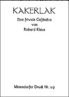 Buchcover Kakerlak