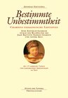 Buchcover Bestimmte Unbestimmtheit. Chardins pädagogische Lektionen