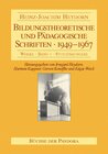 Buchcover Bildungstheoretische und Pädagogische Schriften - 1949-1967