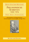 Buchcover Philosophische Schriften - 1939-1974