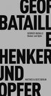 Buchcover Henker und Opfer