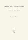 Buchcover Apparitio regis – revelatio veritatis