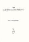 Buchcover Das Altarmenische Verbum