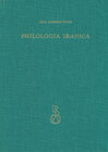 Buchcover Ilya Gershevitch: Philologia Iranica