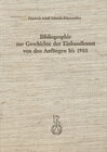 Buchcover Bibliographie zur Geschichte der Einbandkunst von den Anfängen bis 1985