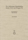 Buchcover Die »Ackermann«-Handschriften E (clm 27063) und H (cgm 579)