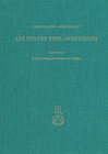 Buchcover Les Textes Vieil-Avestiques