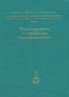 Buchcover Wissensorganisation in medizinischen Sammelhandschriften