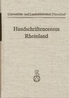 Buchcover Handschriftencensus Rheinland