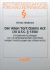 Buchcover Der Alien Tort Claims Act (28 U. S. C. § 1350)