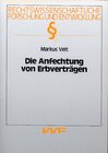 Buchcover Die Anfechtung von Erbverträgen