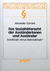 Buchcover Das Sozialhilferecht der Ausländerinnen und Ausländer