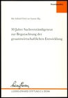 Buchcover 30 Jahre Sachverständigenrat zur Begutachtung der gesamtwirtschaftlichen Entwicklung