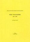 Buchcover Ergänzungsbibliographie Rolf Italiaander 1977-1991
